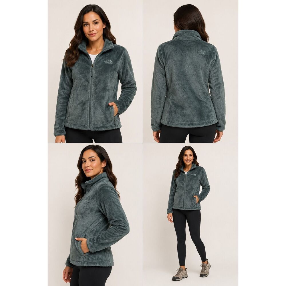 The North Face Women’s Osito Full Zip Fleece Jacket Teal Size Medium M